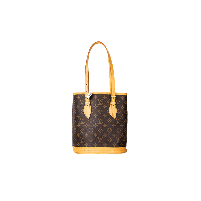 99新 LouisVuitton/路易威登 LV香槟水桶斜挎包 巧    植鞣革更新