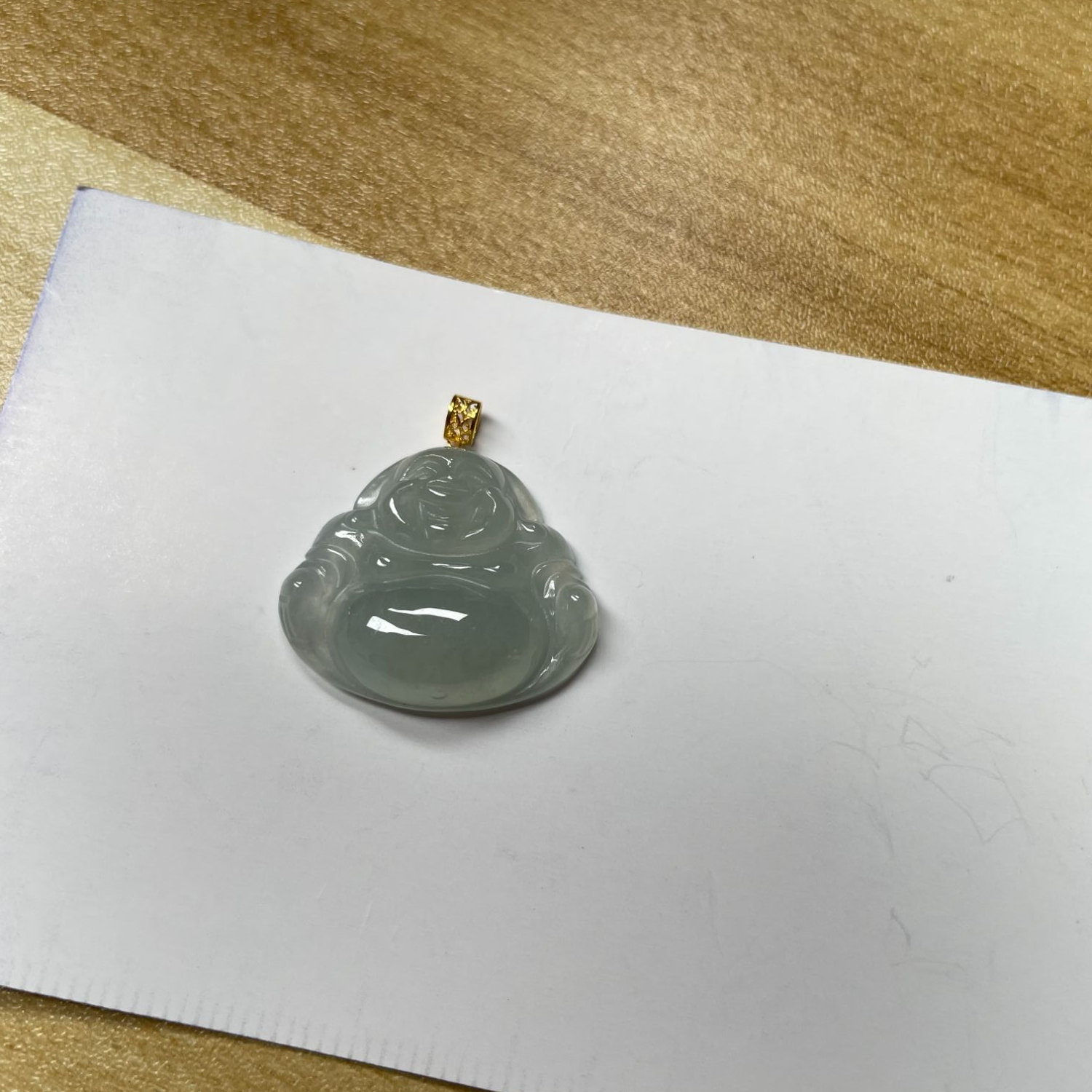 天然翡翠A冰透佛公镶嵌精美时尚百搭【多样性发货】