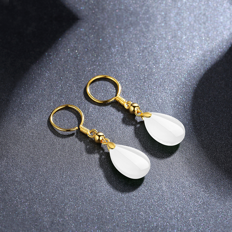 耳环足金长款气质耳环妈妈耳坠耳饰足金耳环黄金女款耳环女款轻奢