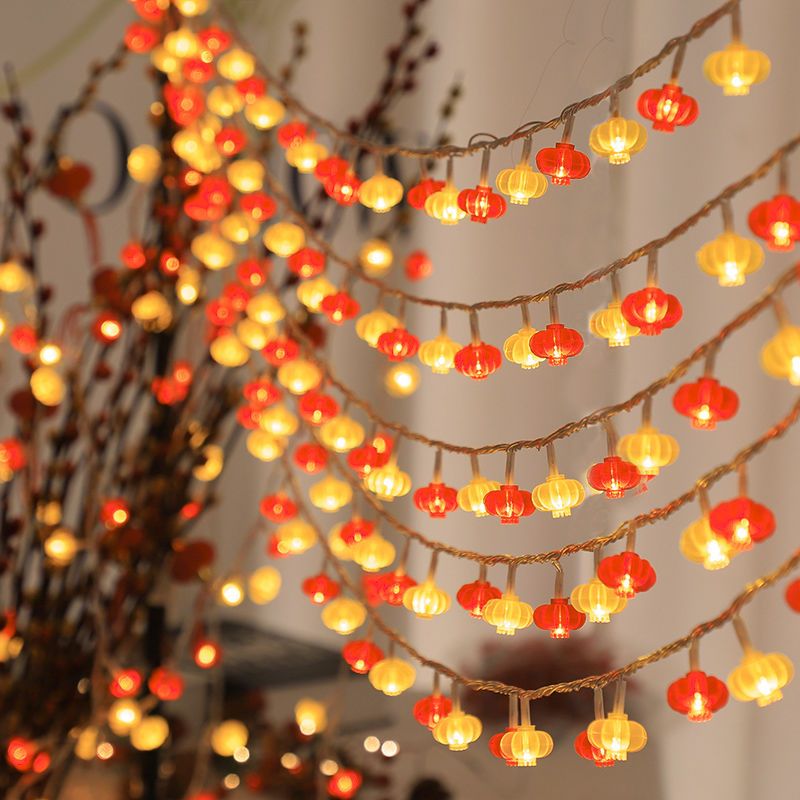LED彩灯闪灯串小红灯笼满天星星灯家用婚礼氛围场景装饰布置用品