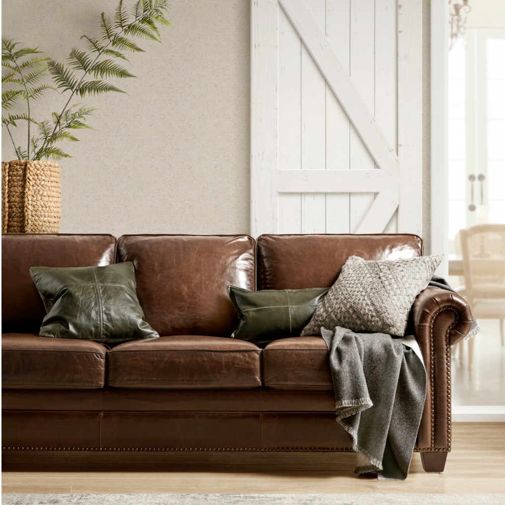 Bauer 三人沙发，头层牛皮