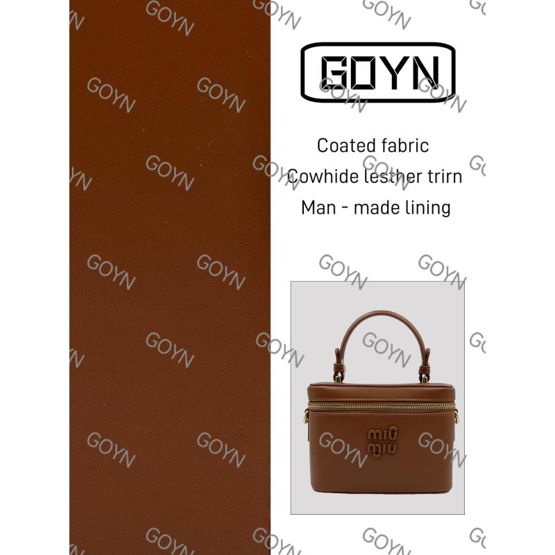 GOYN手工真皮女包盒子包缪棕色TA 0158