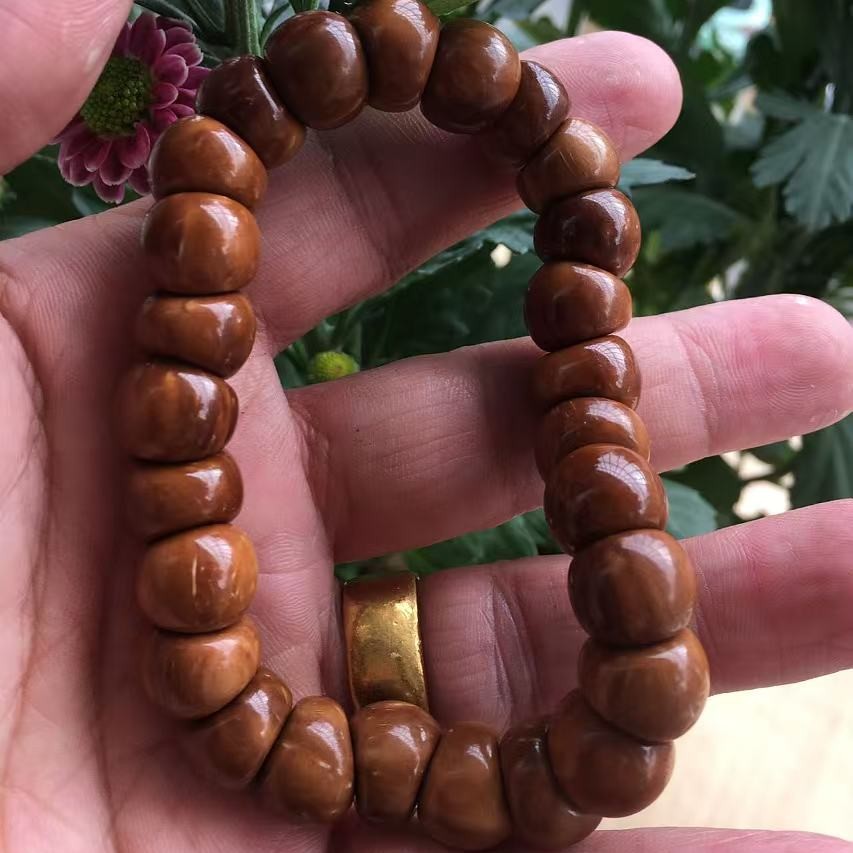 库克单圈特级高油高密文玩手串蒜瓣大肠单圈12可盘可戴24颗