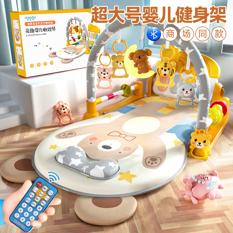 婴儿脚踏钢琴健身架器0一1岁宝宝3个月2益智早教玩具新生幼儿踩踏
