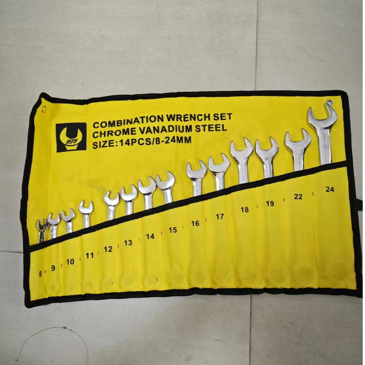 亮面款两用扳手14件套（挂带装）