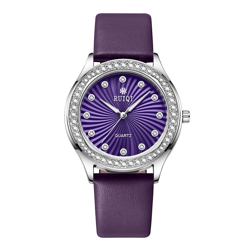 RUIQI/锐麒新款紫罗兰系列高级感百搭女士腕表5816紫