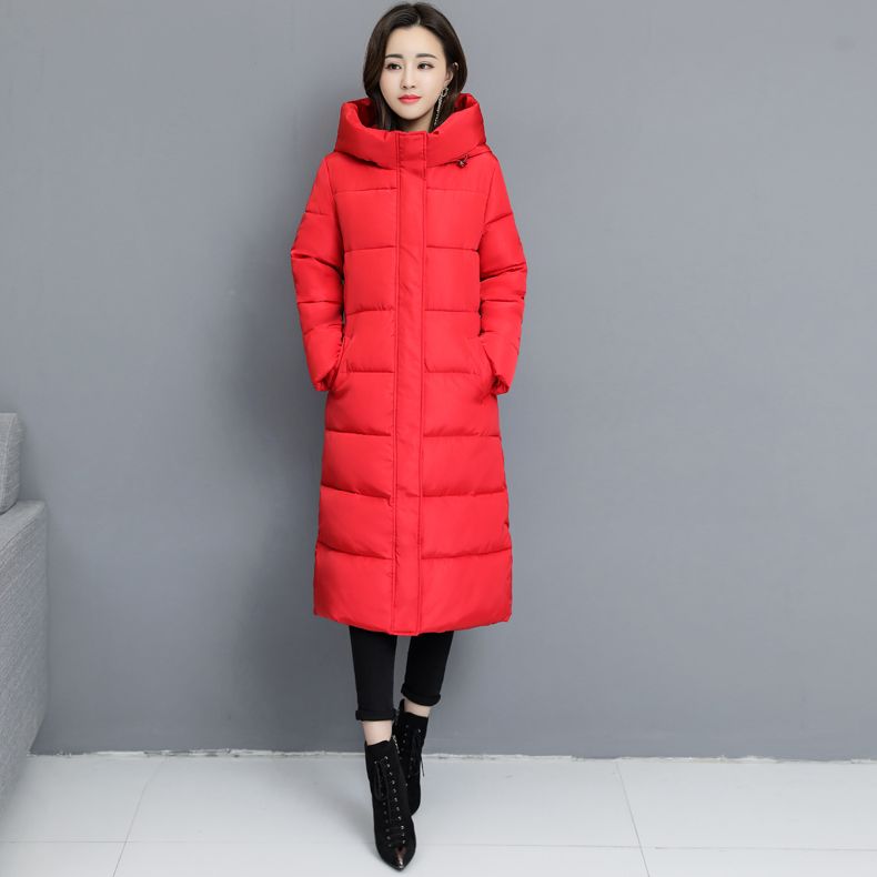 波司豋女2022新款中长款衣女装冬天外套大码加厚面包服潮