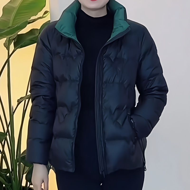 波司豋秋冬新款高档立领服女洋气减龄时尚百搭宽松显瘦保暖外套女