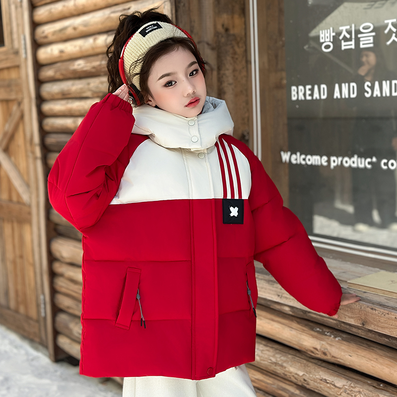 女童棉服加厚保暖冬装时尚洋气韩版2024新款儿童装棉袄女孩棉衣潮