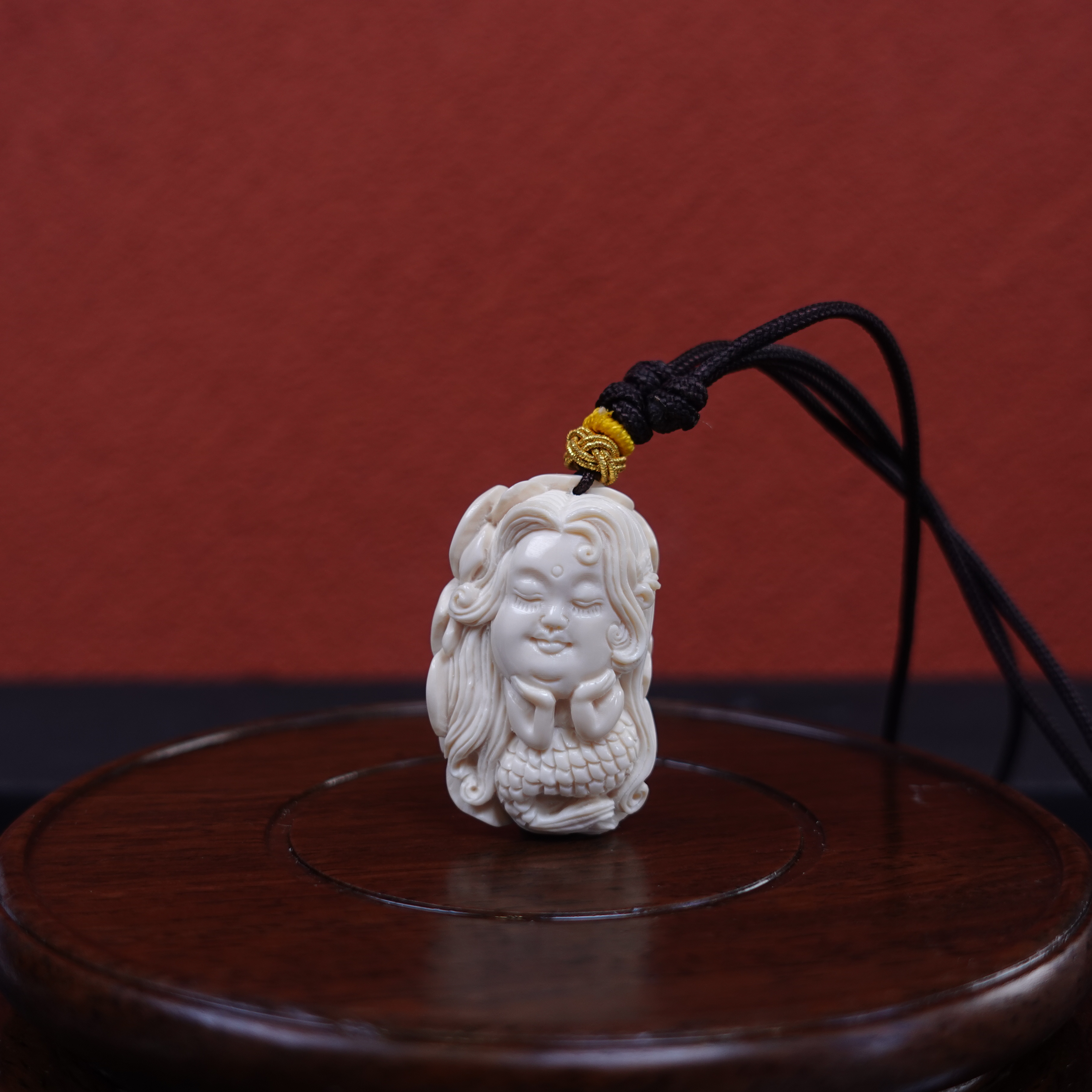 曹海姣(省大) 猛犸牙美人鱼挂件 Y354