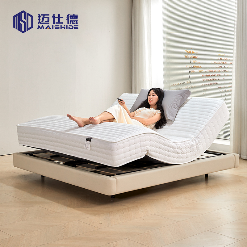 【白天鹅功能床垫】迈仕德电动功能床垫透气环保0压双电机智能床垫