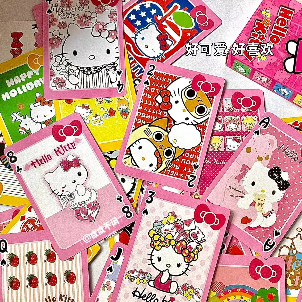 ins小红书hellokitty扑克牌聚会牌游戏纸牌春游可爱学生宿舍必备