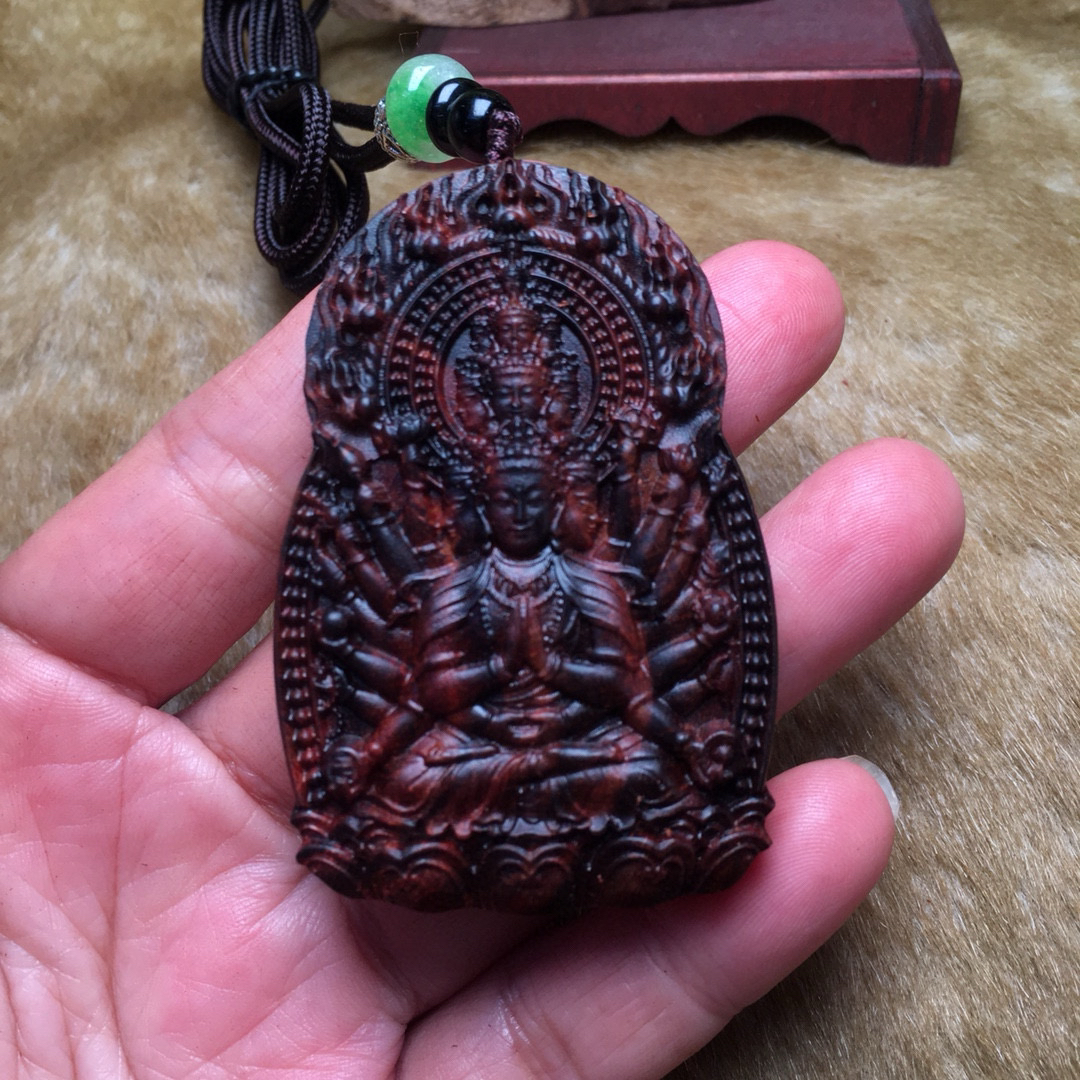 海南黄花梨   千手观音鼠的守护神  461牌子