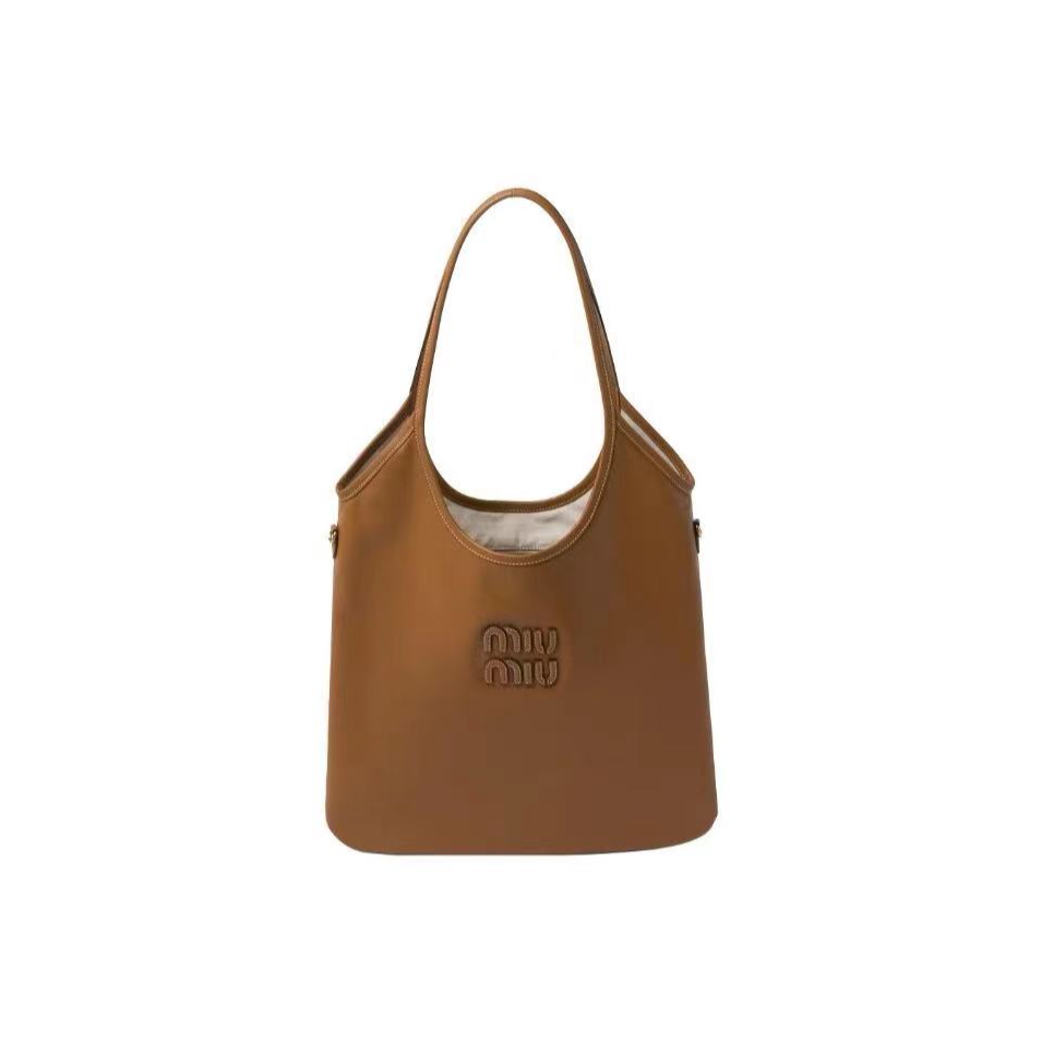 全新未使用 MIU MIU/缪缪 小花6娜TP029545托特包 35 焦糖色