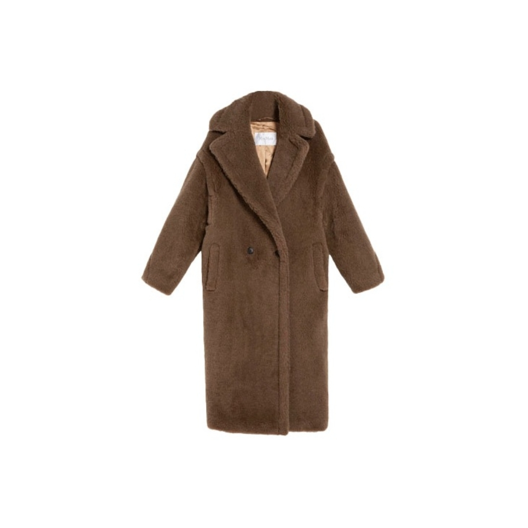 全新未使用  Nico专享/MaxMara 经典主线 teddy泰迪 大衣 斑鸠色