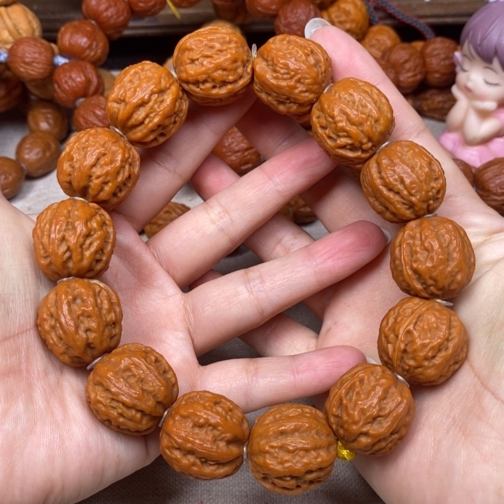 【闪购商品】文玩核桃手串珊瑚八棱手持