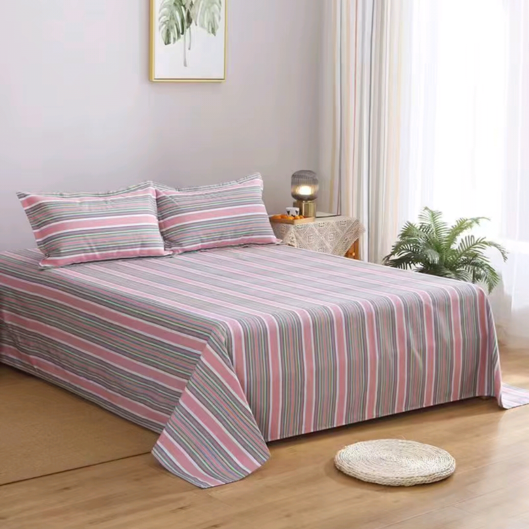 单人纯棉老粗布加厚棉麻加密床单吸汗透气防滑防皱不起球不掉色