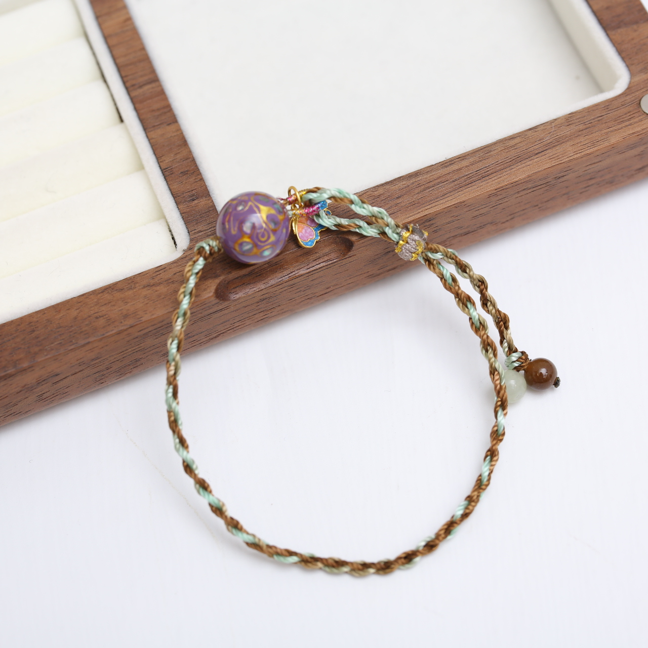 【云边】大漆工艺 编绳手串（多样性发货）