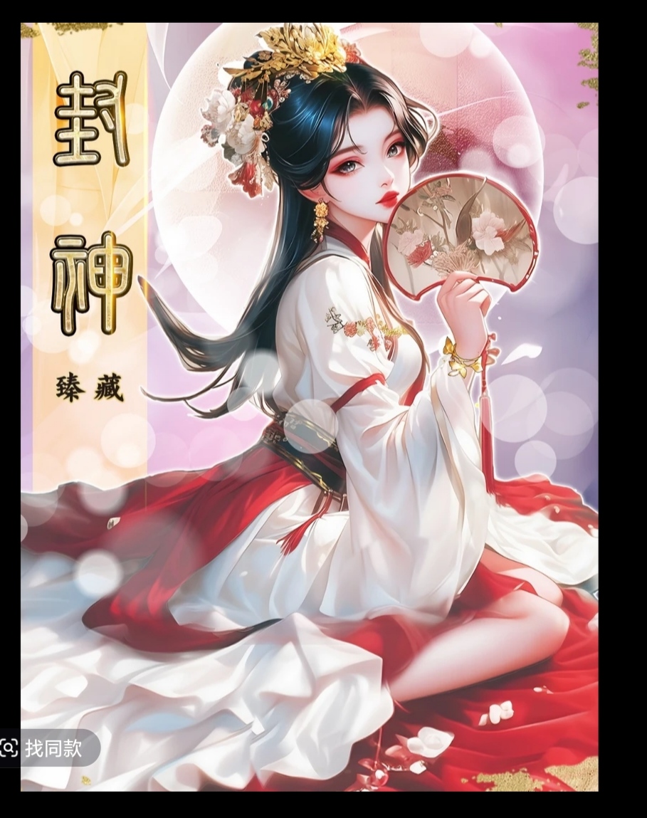 仟卡画藏，封神臻藏收藏卡，绝美立体妲己色纸，精美画册