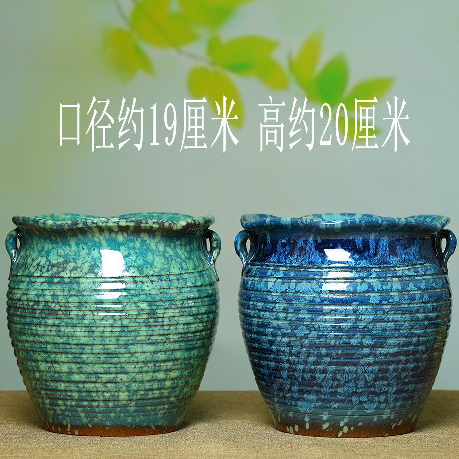 特价有孔多肉花盆粗陶多肉植物法师紫砂兰花陶瓷大号陶罐法师花盆