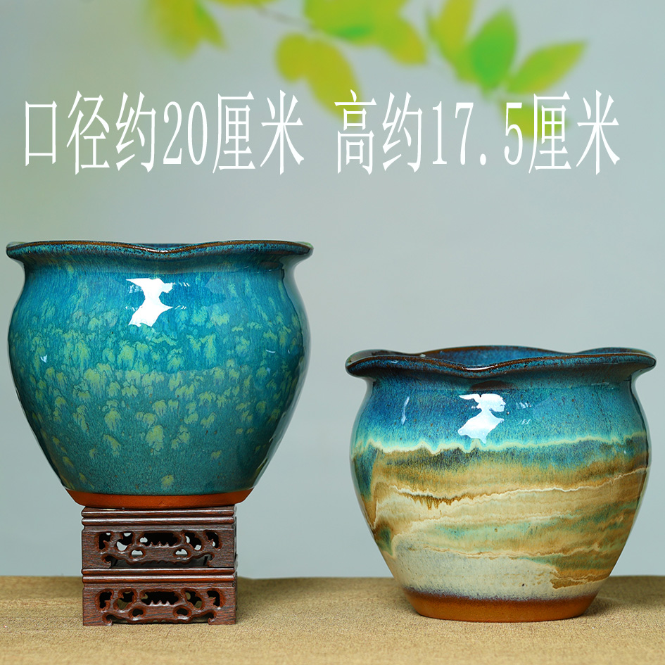 特价有孔多肉花盆粗陶多肉植物法师紫砂兰花陶瓷大号陶罐法师花盆