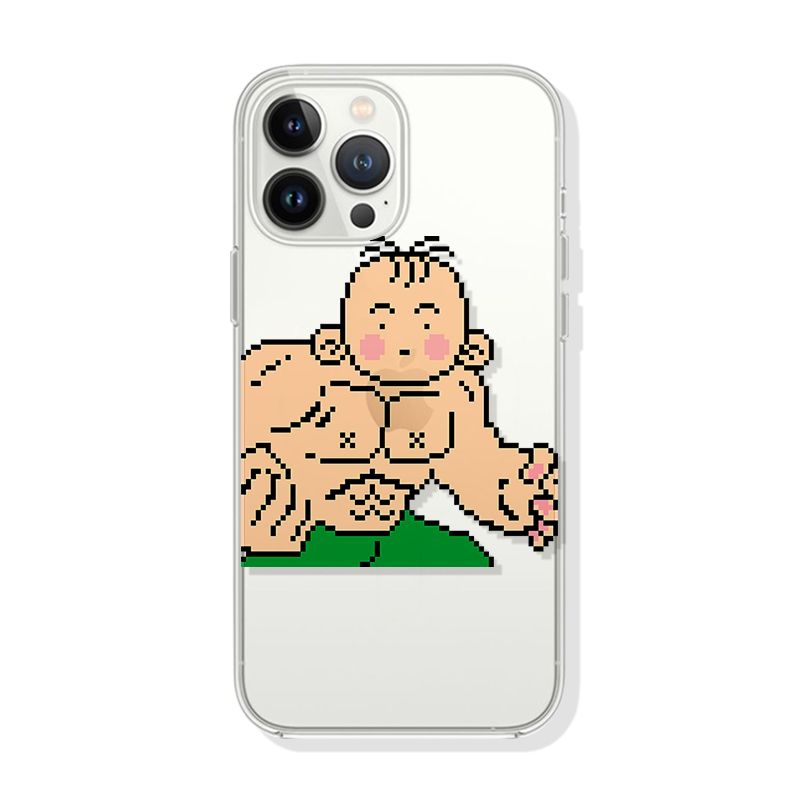 像素风格苹果15手机壳iPhone14promax新7/8plus软壳13/12/11/xr/6