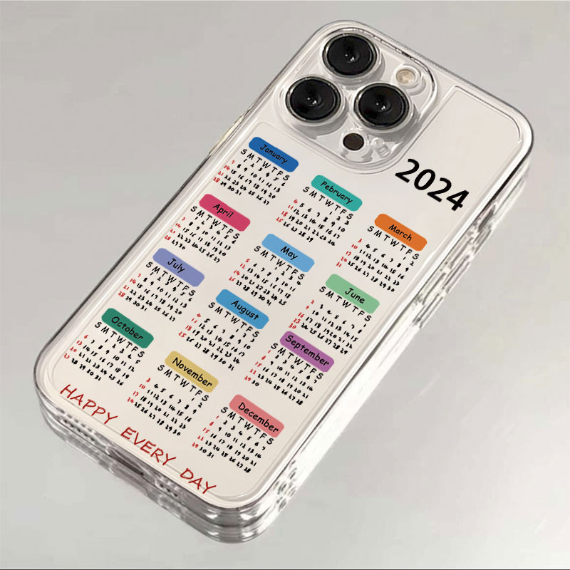龙年日历苹果15手机壳iPhone14promax个性7/8plus创意13/12/11/xr
