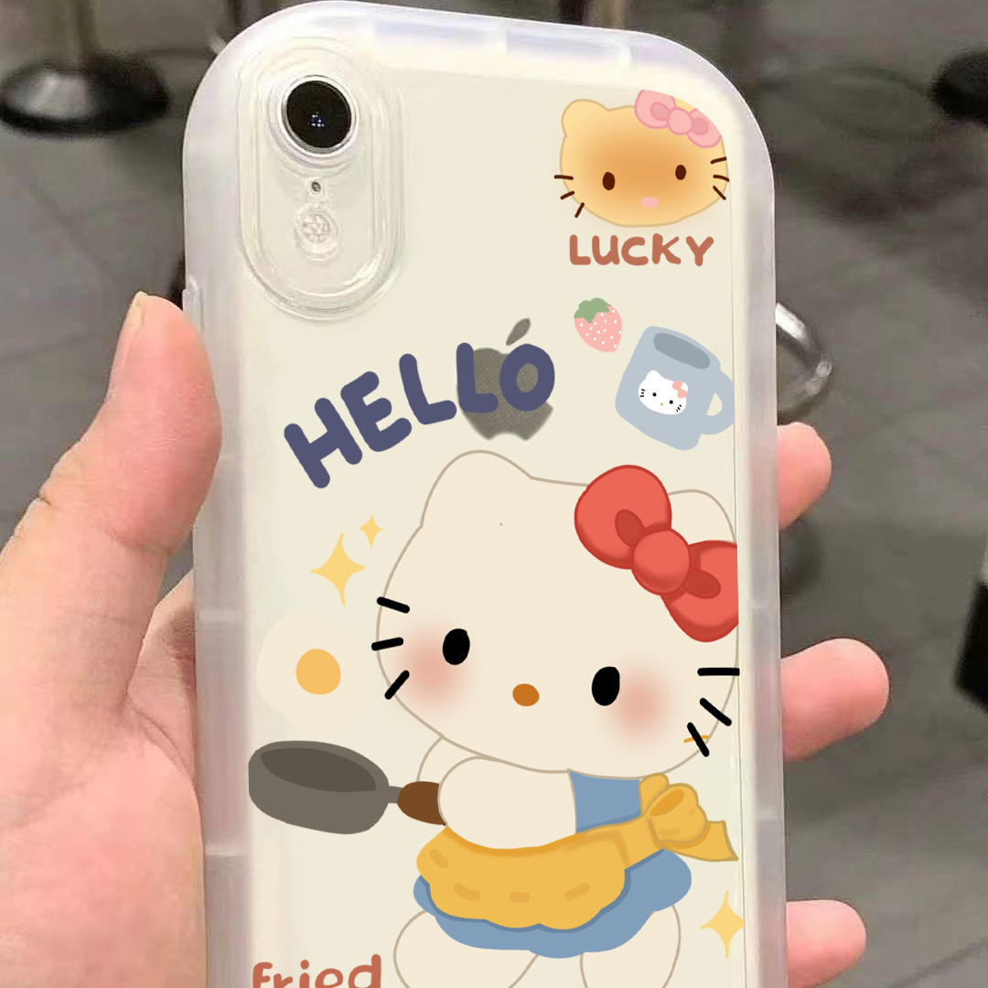 煎蛋凯蒂苹果15手机壳iPhone14promax个性7/8plus创意13/12/11/xr