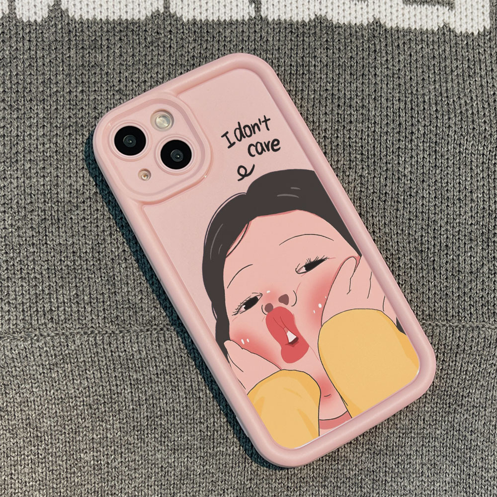 我不在乎苹果15手机壳iPhone14promax个性7/8plus创意13/12/11/xr