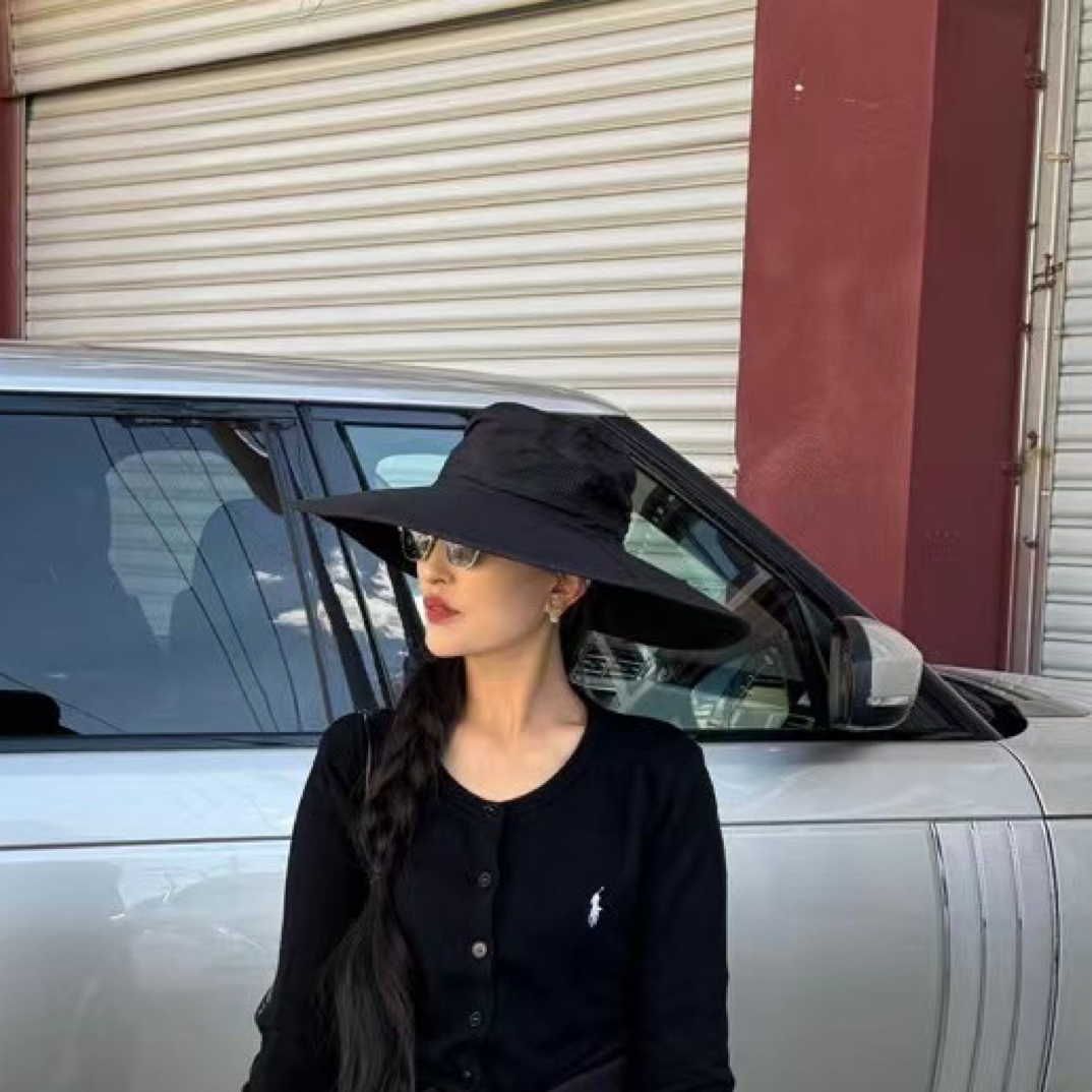 时尚简约防晒大帽檐帽子