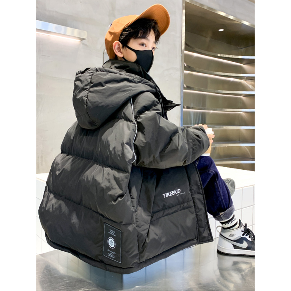 巴拉巴拉童年儿童装男童冬装中长款羽绒服2023新款中大童洋气冬季