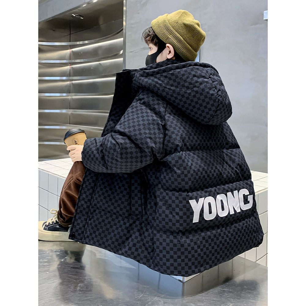 巴拉巴拉童年儿童装男童冬装羽绒服加厚2023新款中大童冬季男孩外