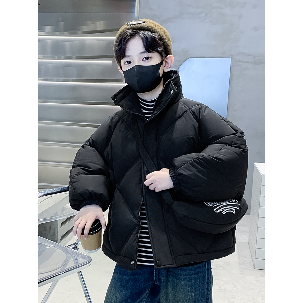巴拉巴拉童年儿童装男童冬装短款羽绒服2023新款中大童冬季加厚外