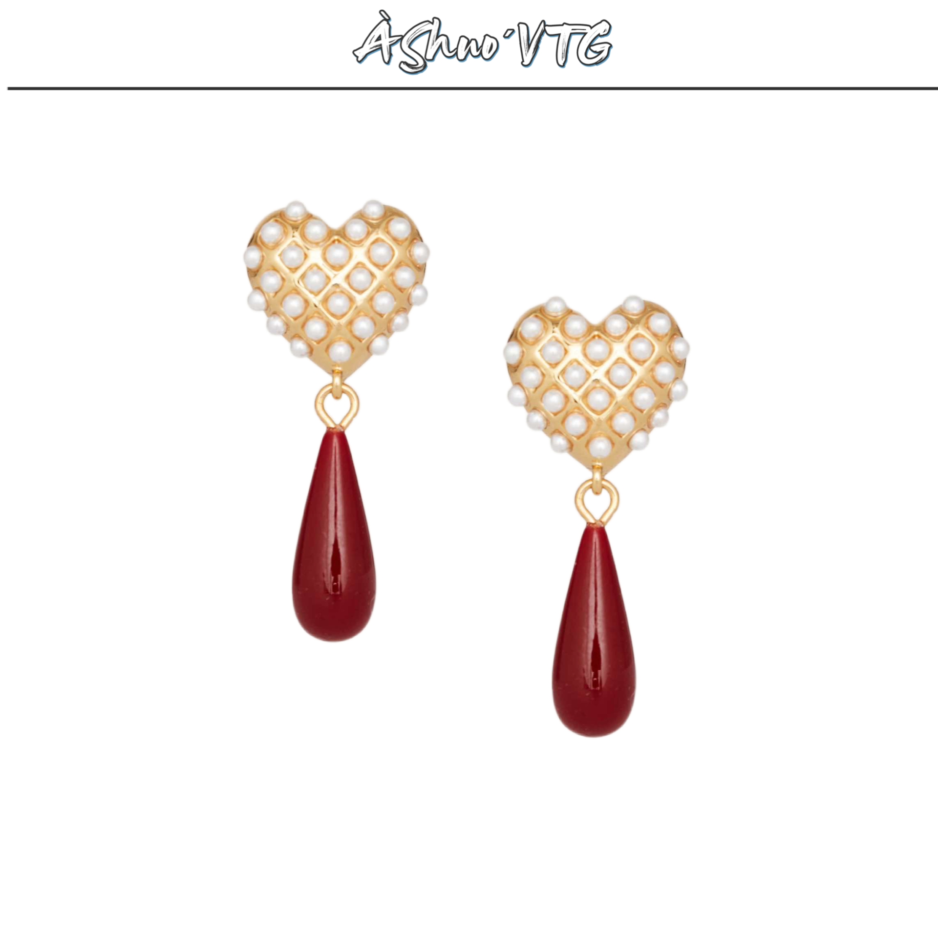 铜合金耳饰 阿烁中古 Oups as8025