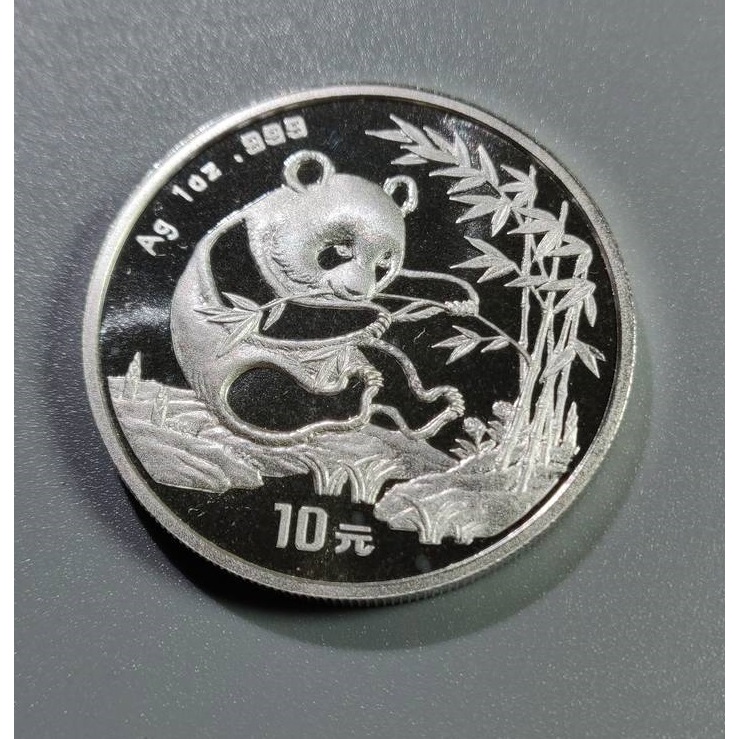 1994年1盎司熊猫银币 熊猫银质纪念币 熊猫币 含99.9%银 纯银币