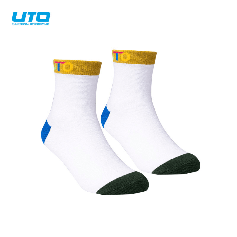UTO/悠途DS儿童联名袜子户外跑步舒适透气休闲袜中筒吸汗羽毛球袜