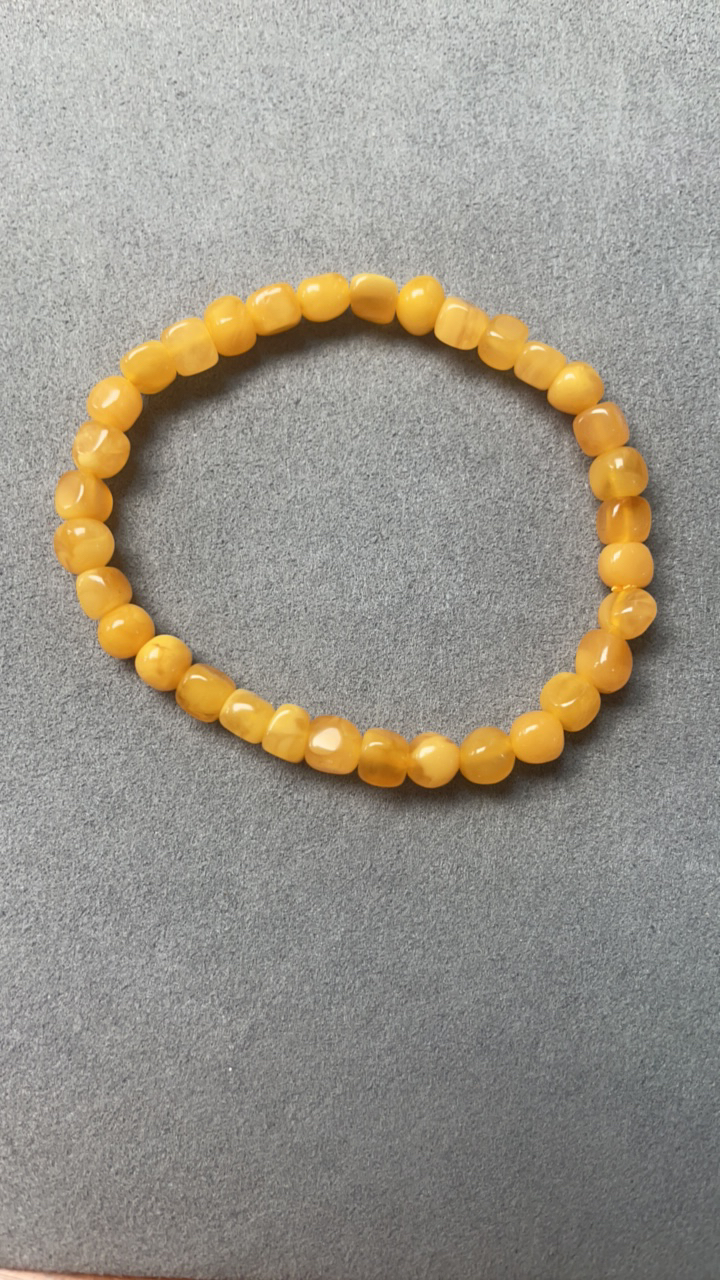 纯天然蜜蜡单圈手串