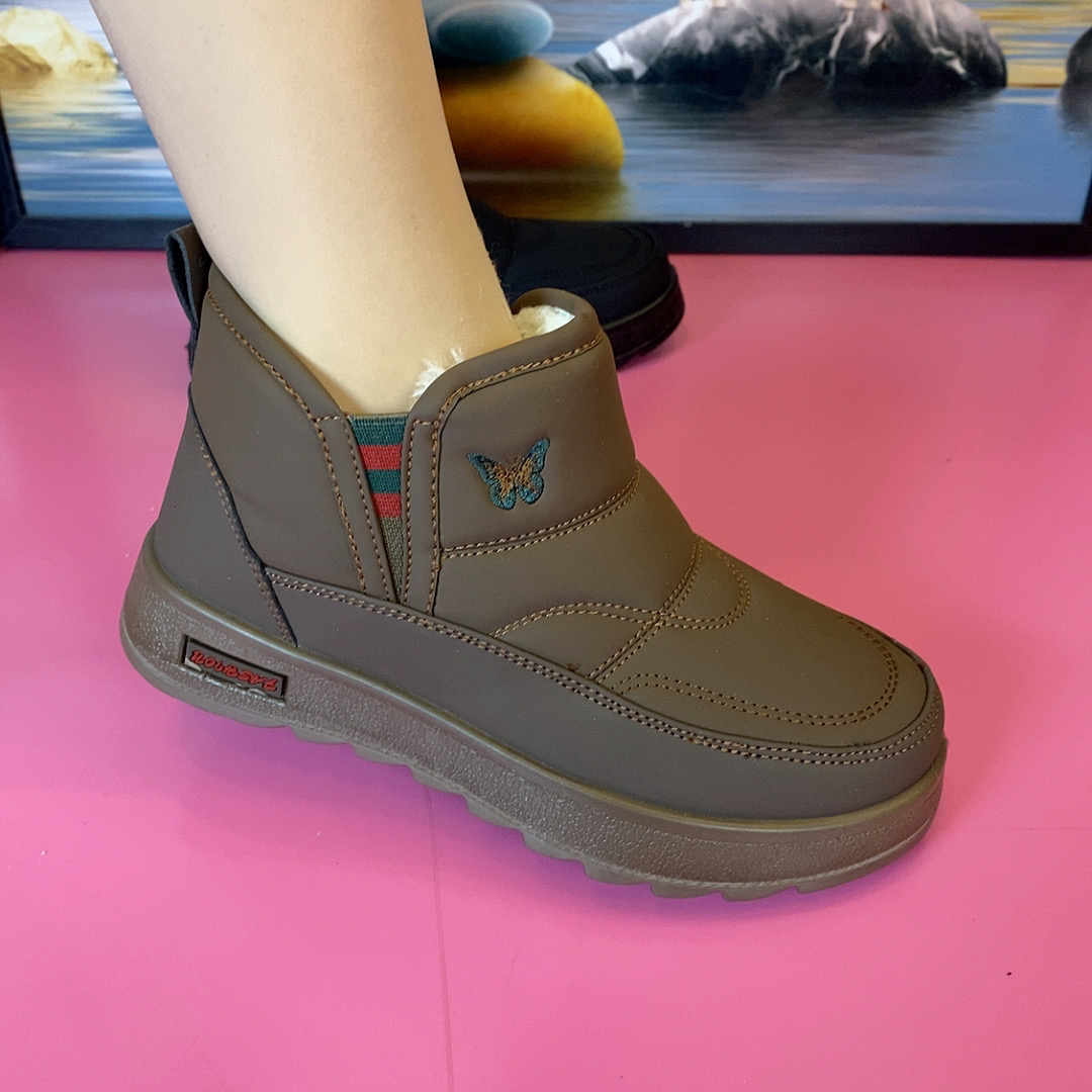 冬季新款保暖加厚老北京妈妈加绒棉鞋D2-253