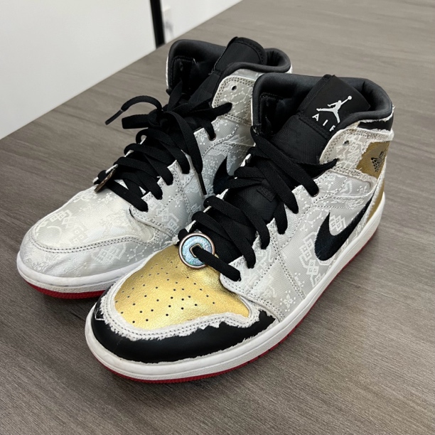 90新 NIKE/耐克 Aj1 白丝绸 鞋码42.5/9新原盒 CU2804-100
