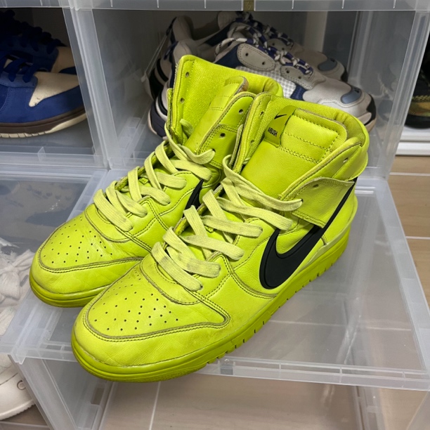 90新 NIKE/耐克 Ambush dunk 柠檬黄 鞋码45/9新 CU7544-300