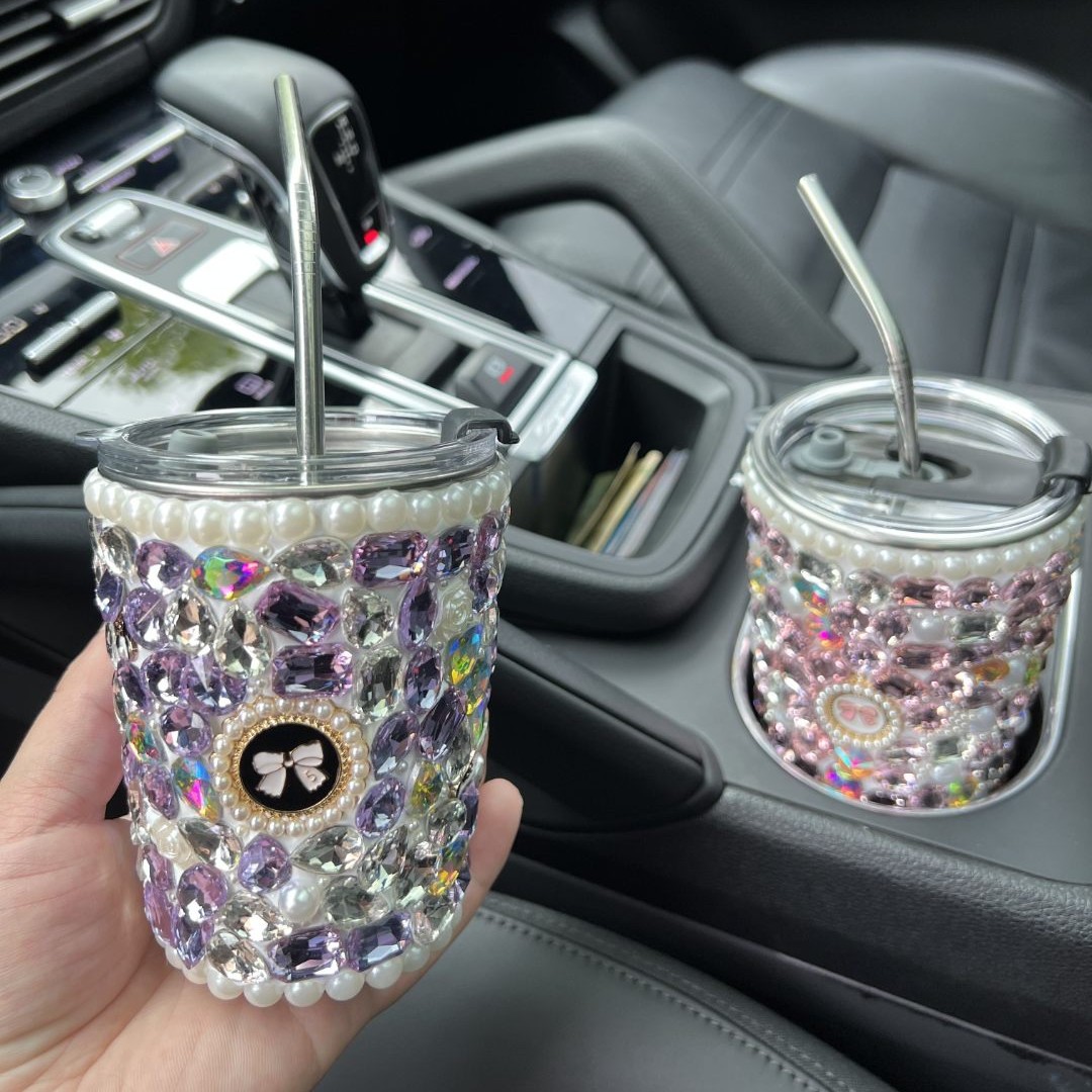 【粉丝福利】大澳钻吸管杯大口径杯带盖便携家用奶杯大容量防摔双层