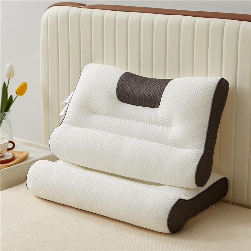  立体4D牵引枕头护颈椎枕芯助侧睡眠单人枕头枕芯家用整头睡眠枕