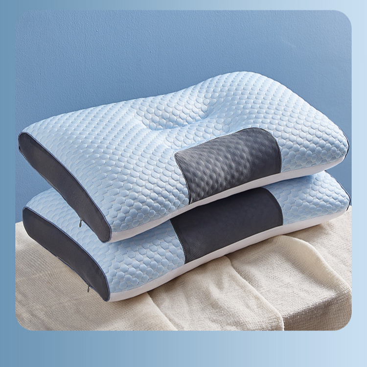 夏季凉豆豆SPA枕头护颈椎助睡眠夏季冰丝枕芯家用整头学生宿舍男