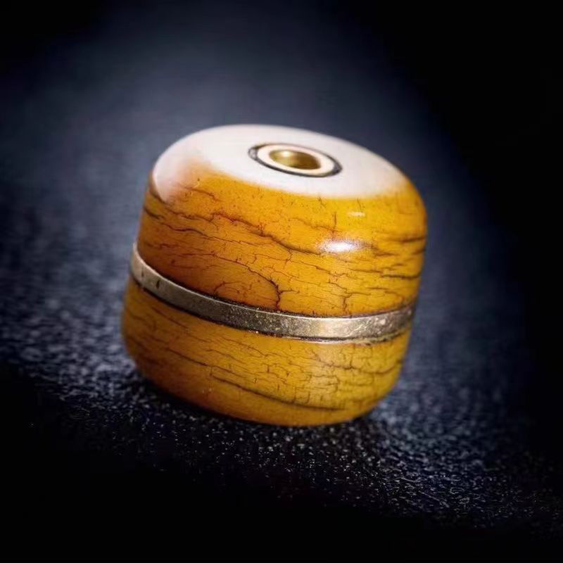 牛骨面包牛骨配饰珠桶珠顶珠配饰DIY饰品配件单珠汉堡珠单颗