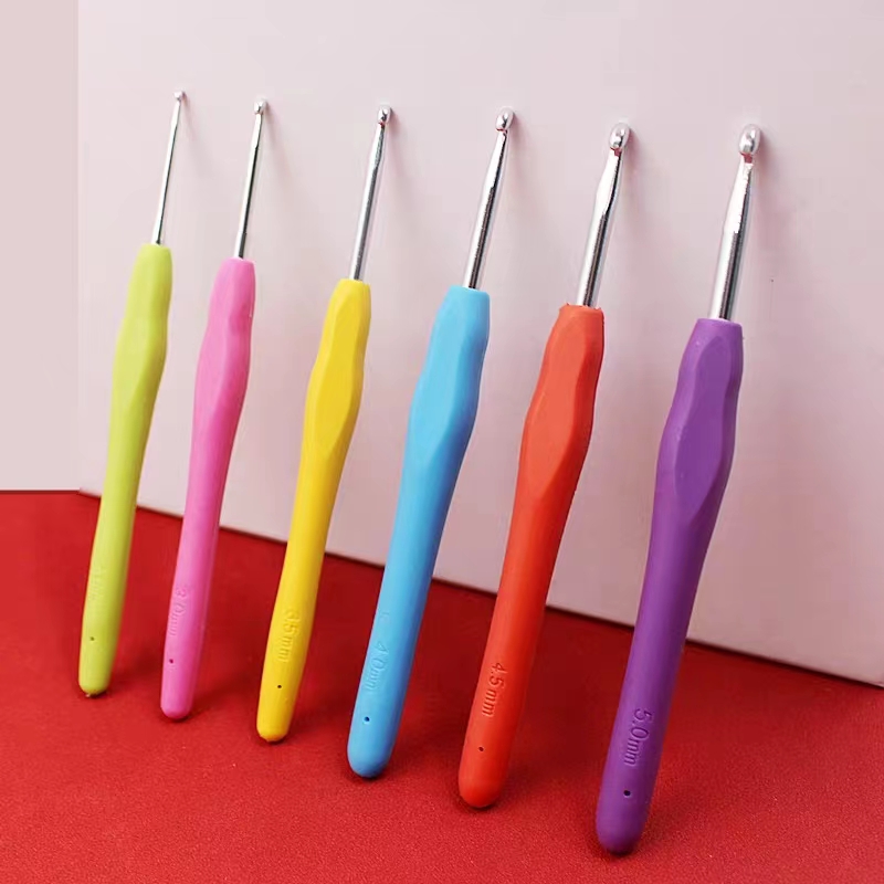 色初学者钩针防滑编织手编细线勾针手工玩偶包包专用初学者钩针