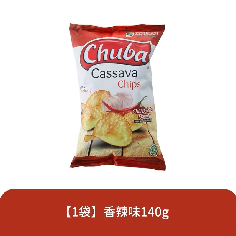 Chuba香辣味木薯片140g*2袋 (2025/7/2过期)
