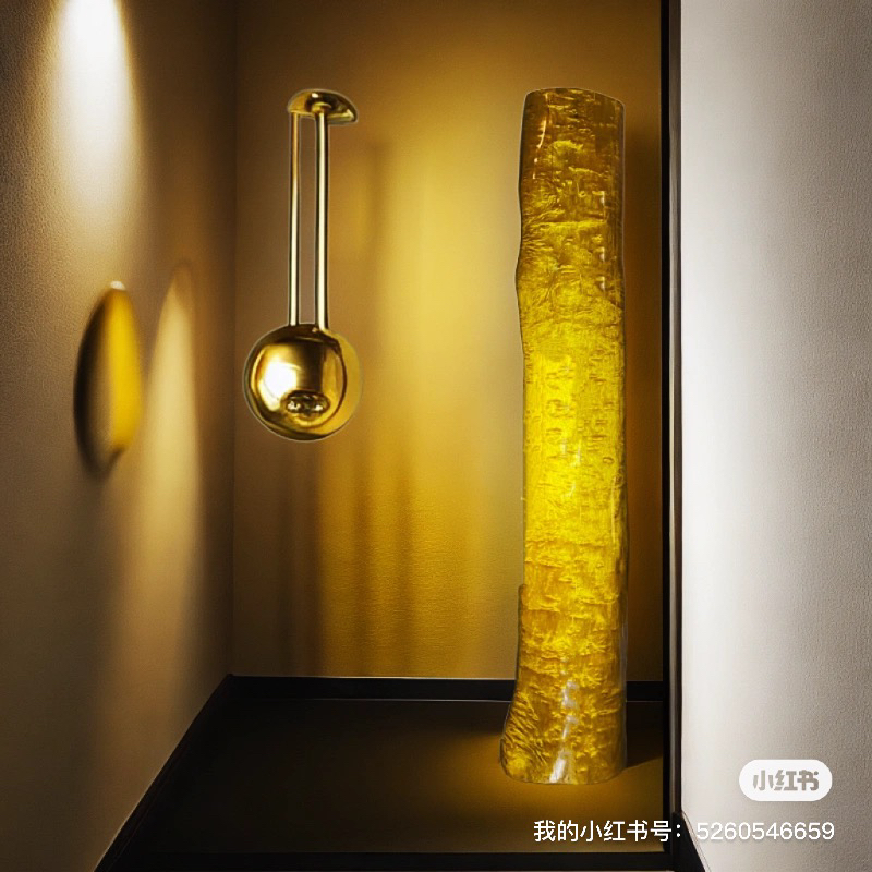 小叶桢楠金丝楠木风水柱摆件：满水波纹，招财进宝财源广进，