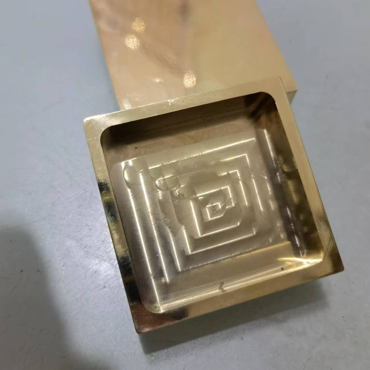 铜印章底座铜碗印台座