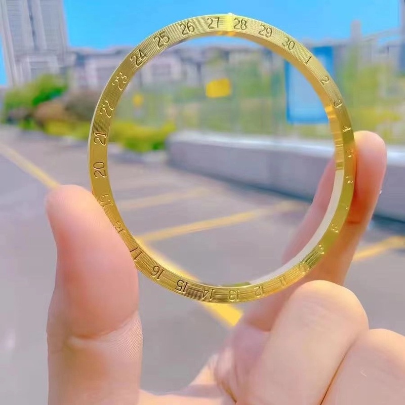 足银手镯 时钟手镯  时尚精工款