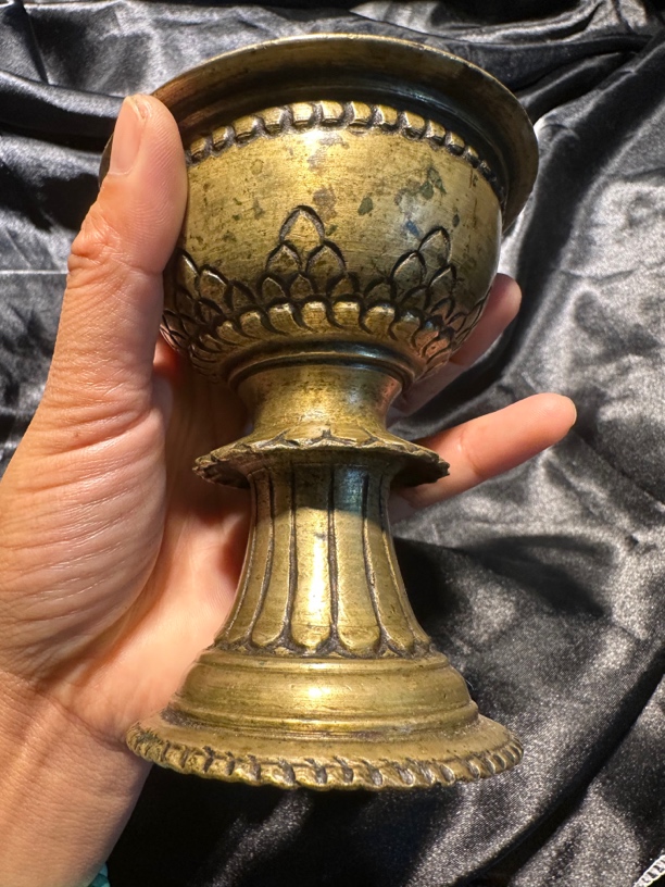 藏传黄铜酥油供灯